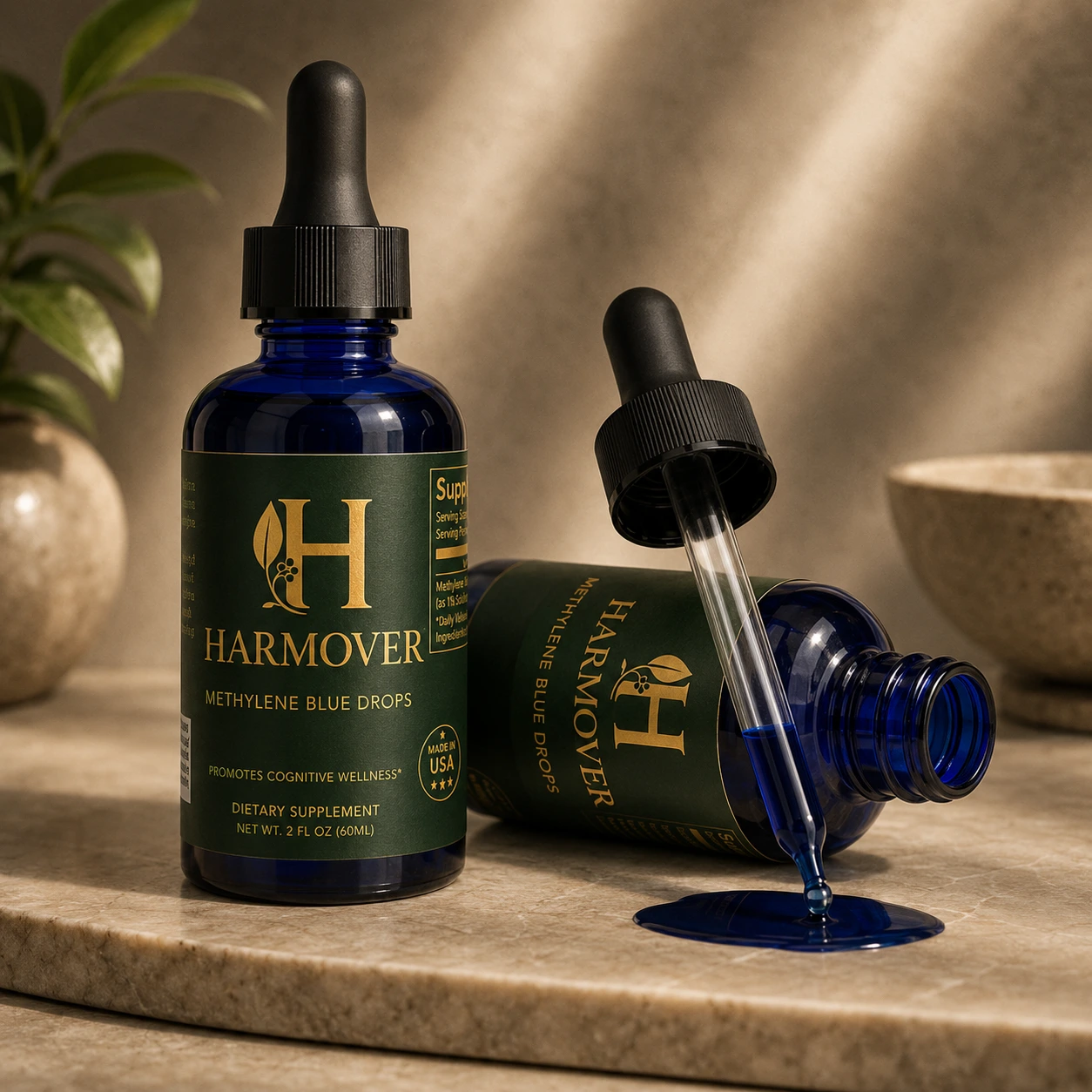 Methylene Blue Drops — mitochondrial redox support for mental energy